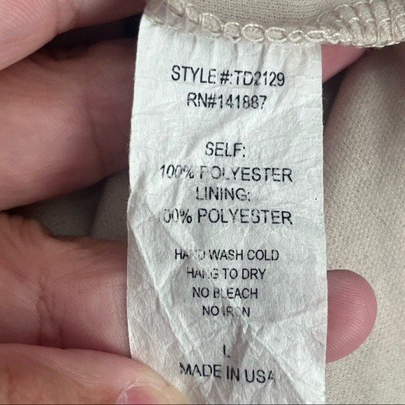 TCEC Maxi Dress Pink Blue White Tan Size Large - Picture 9 of 9